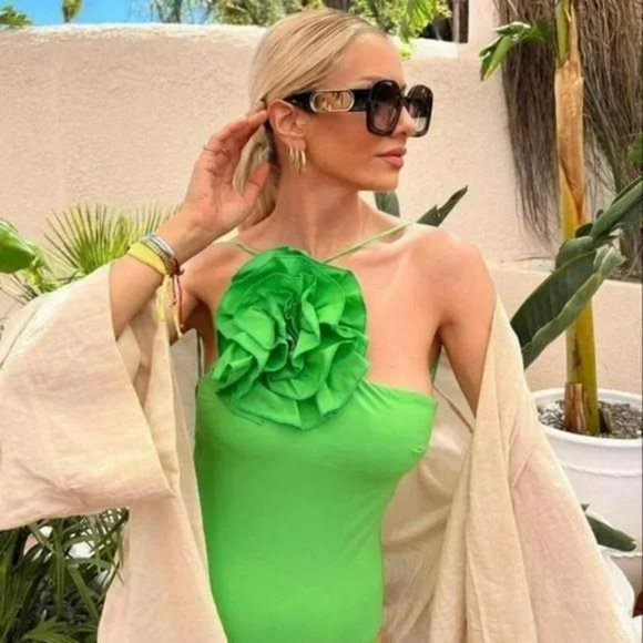 ZARA FLORAL SWIMSUIT - Picture 9 of 14